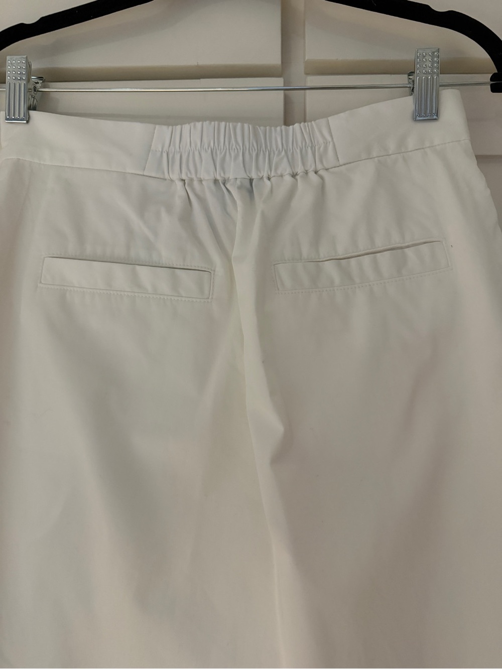 COS Elasticized Pleated Culottes White Cotton - Picture 13 of 17